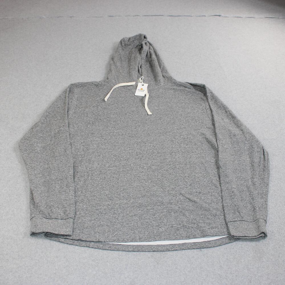 Marine Layer Hoodie Mens XL Gray Jersey Pullover Lightweight Soft Double Knit